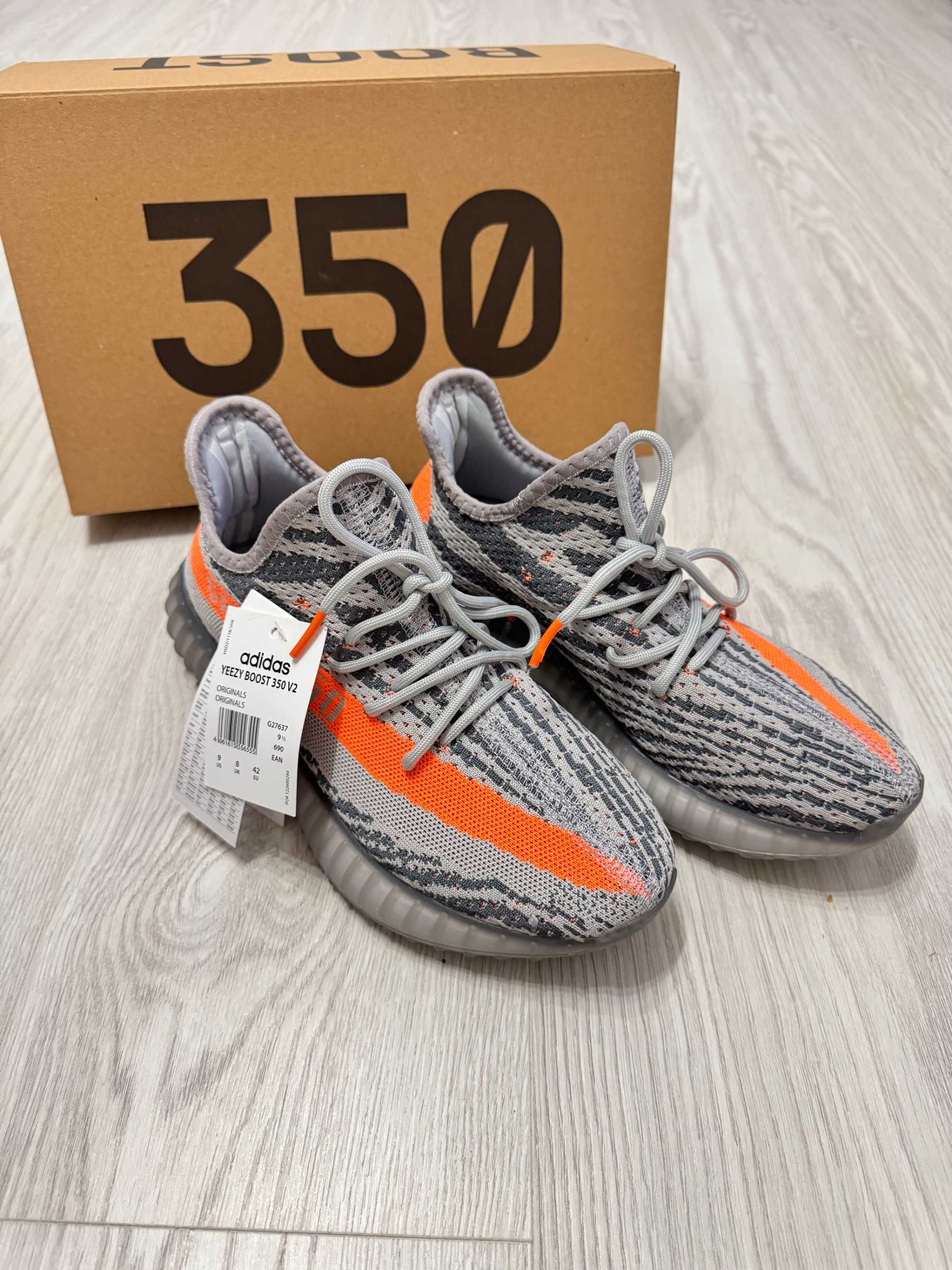 Adidasi Yeezy Boost 350 V2, SNEAKERS NOI, Full Box - Black / Gray /Bej