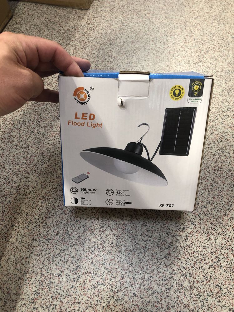 Lampa Led, cu incarcare Solara, pentru Exterior ( gradina, foisor )