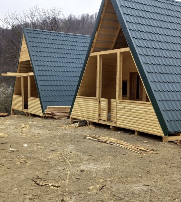 Vand si produc case si cabane din lemn