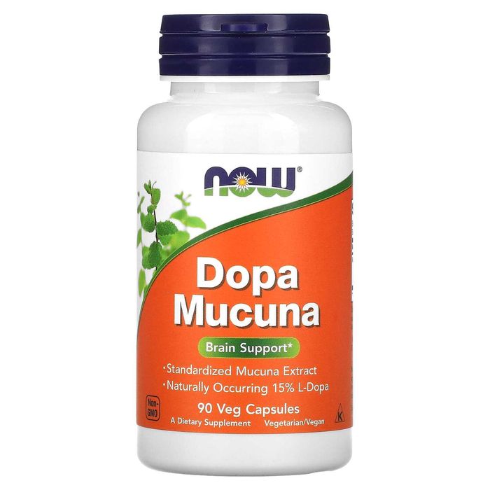 NOW Foods, Dopa Mucuna, Мукуна жгучая, 90 капсул