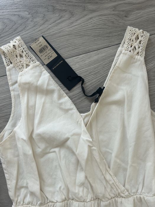 Rochie din in - culoare ivory