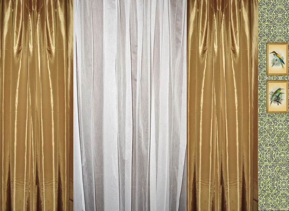 Шторы новые тафта (цена за 1 метр).