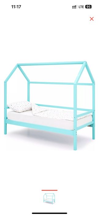 Детская кровать Бельмарко Svogen, бирюзовый