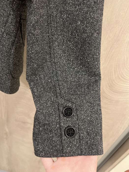 Сив фин вълнен костюм