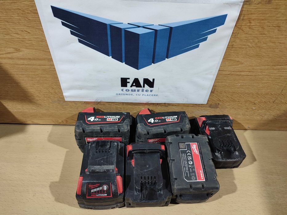 Milwaukee 4.0Ah 18V 72Wh M18B4 RedLithium acumulator baterie bormasina