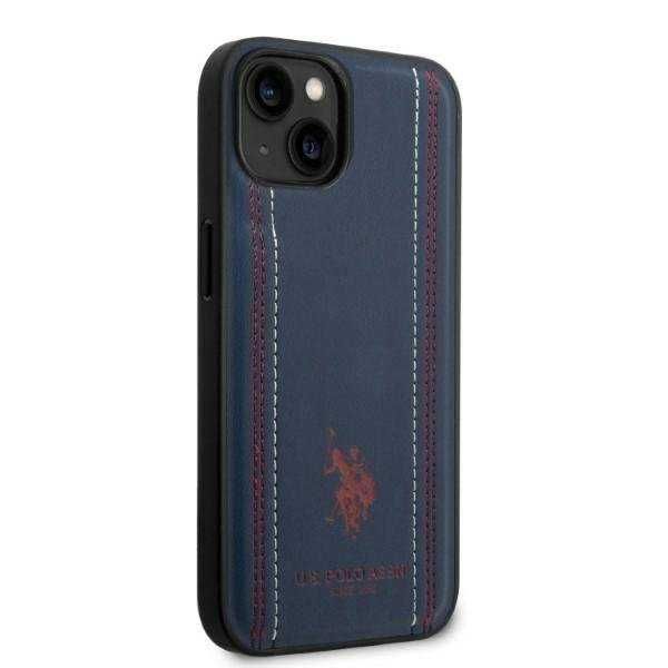 Гръб U.S. Polo Assn Leather Stitch за iPhone 14, 14 Pro, 14 Pro Max