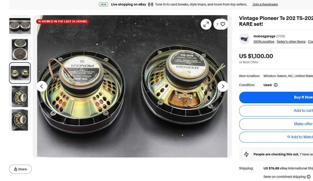 Vintage Pioneer Ts 202