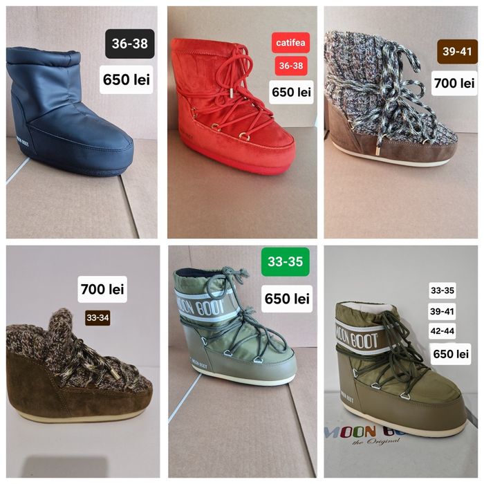Moon boot original diferite modele și mărimi
