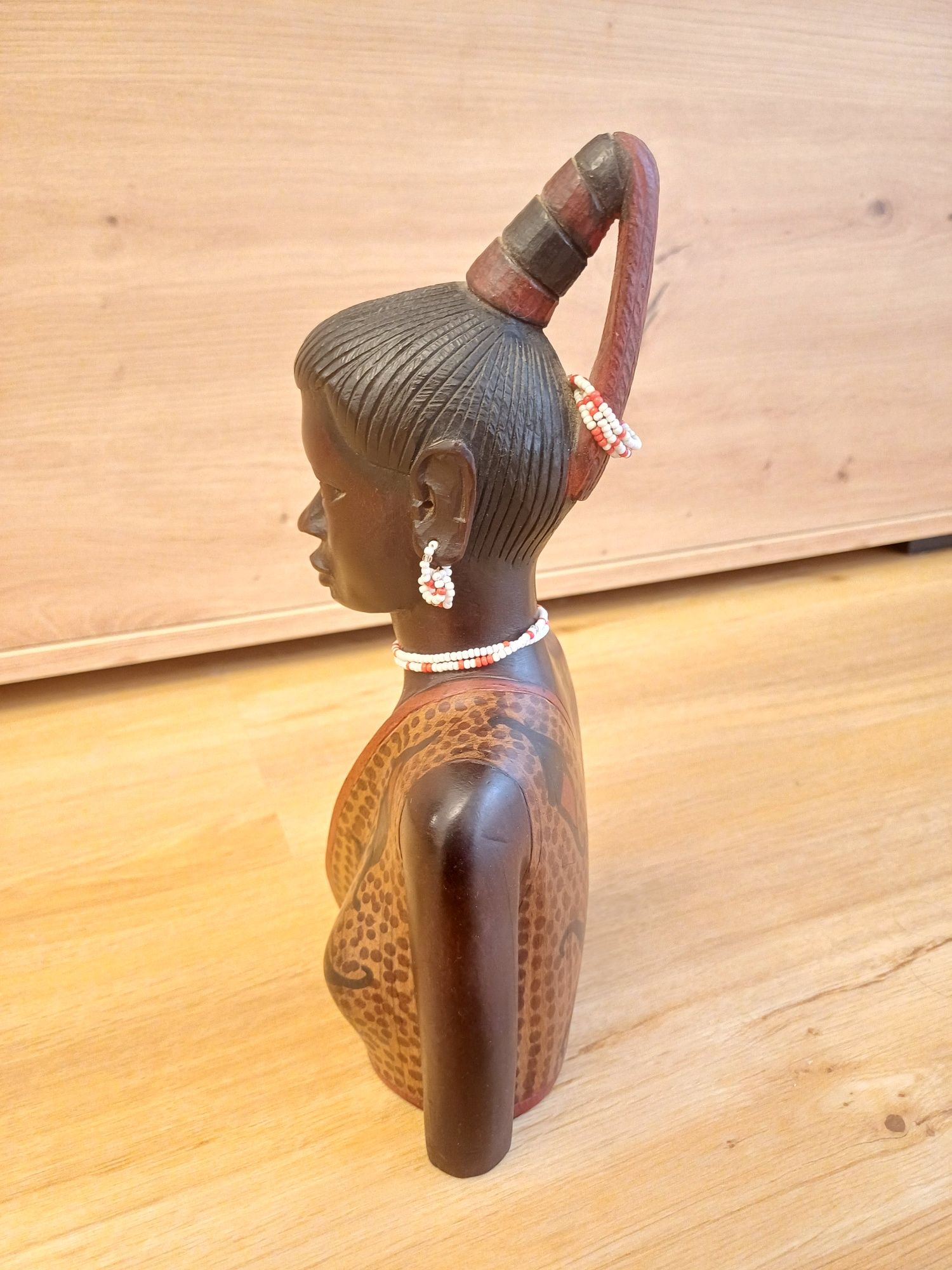 Accesoriu decorațiune masa lemn hand made Africa 1950