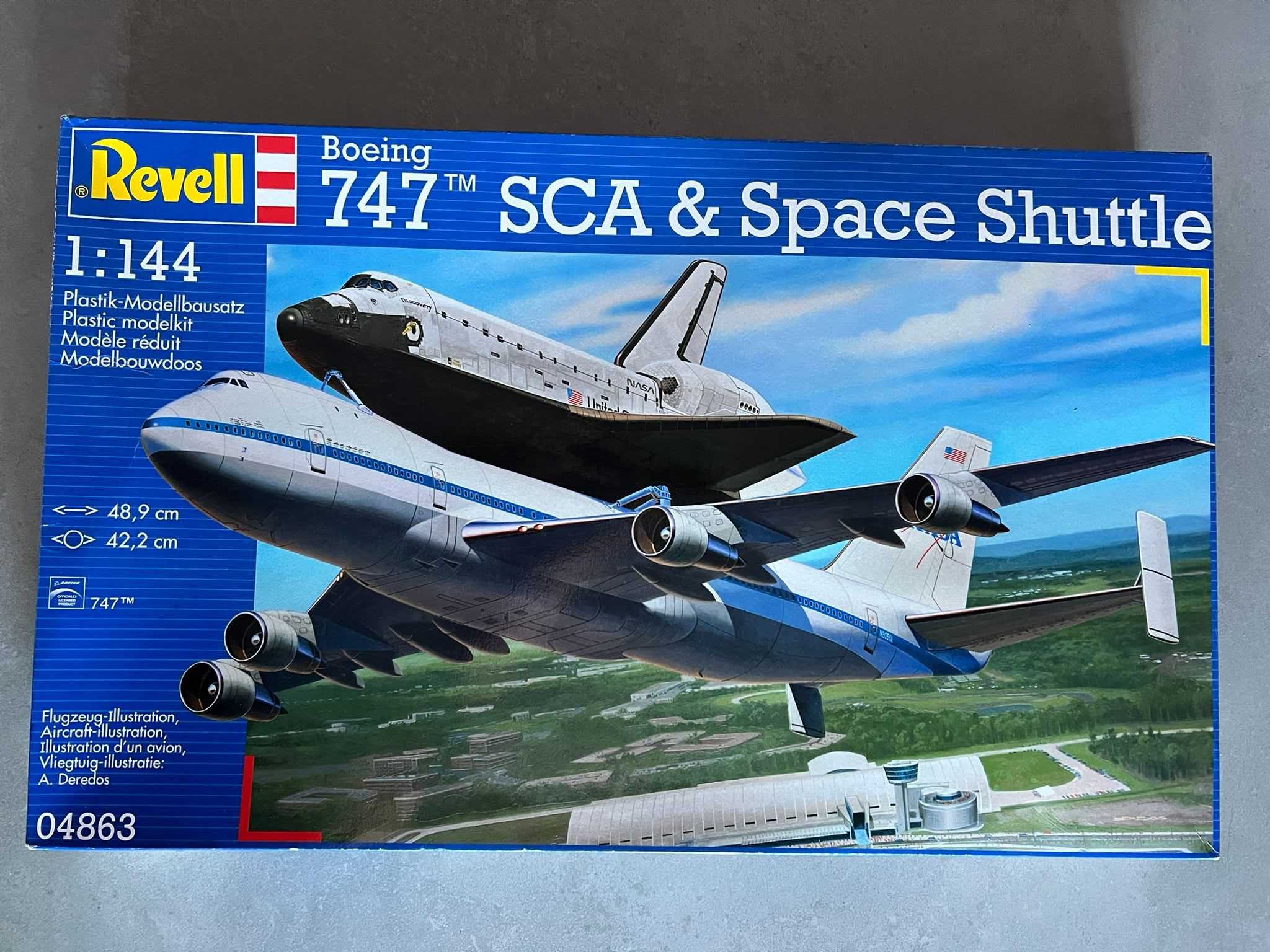 Macheta Revell Boeing 747 & Space Shuttle 1:144 sigilata