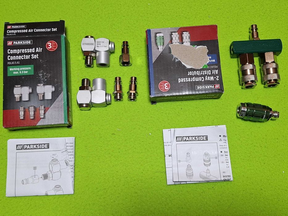 Set accesorii aer comprimat, Distribuitor si regulator de presiune