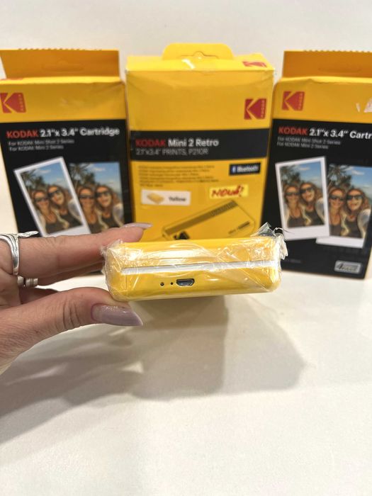 Imprimantă Kodak Mini 2 Retro, 2 rezerve și 60 buc de hârtie, NOUĂ!