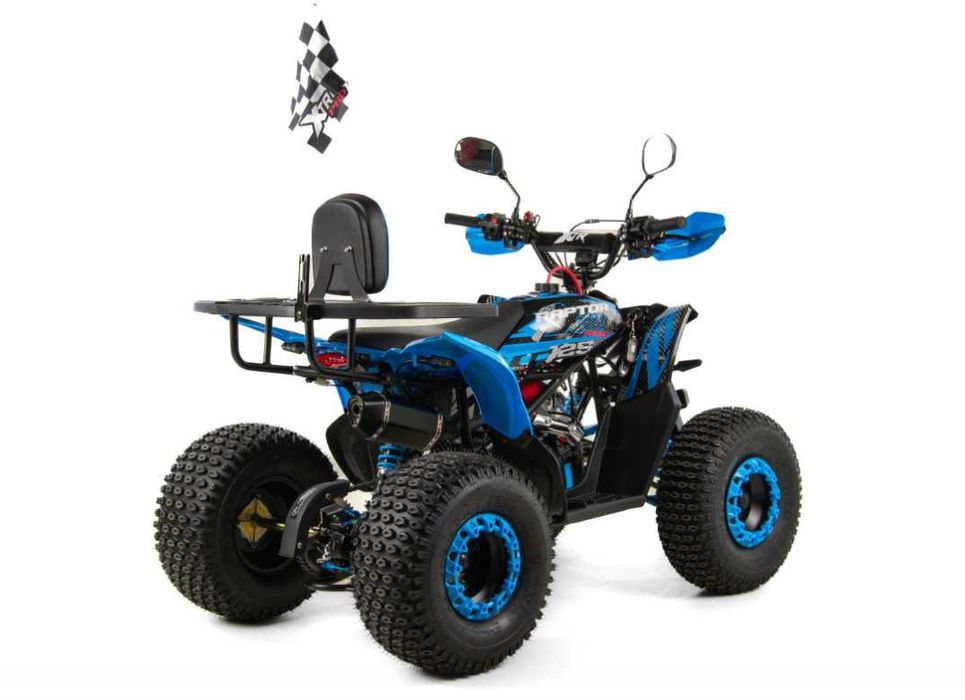 ATV XTR Pro Raptor 016, roti 8 inch, 125cc, 1+1 viteze, negru/albastru