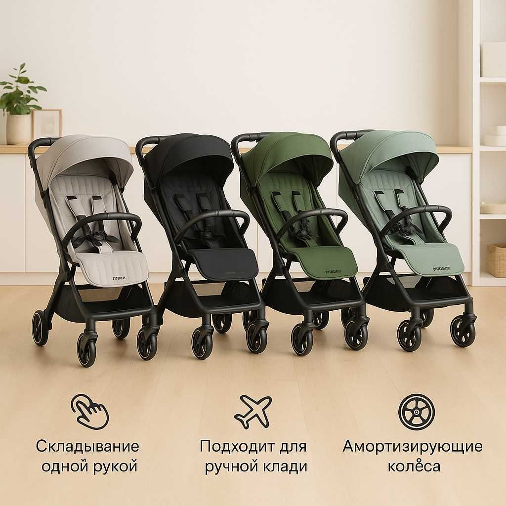 Прогулочная коляска Easywalker Jackey2,автоскладная, до 22 кг, 4 цвета