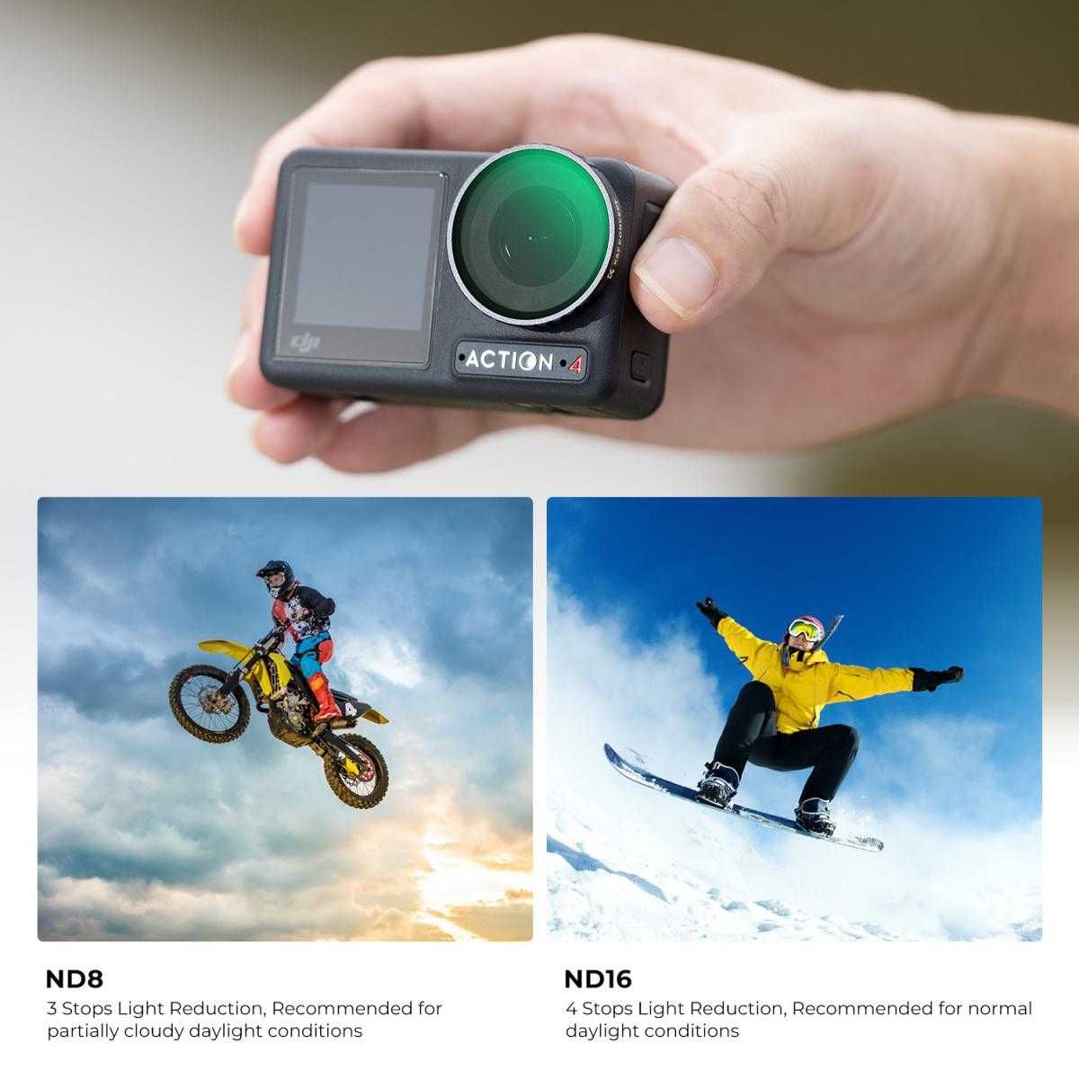 UV CPL ND Филтри K&F Concept за DJI Osmo Action 4 / 5