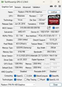 Продаю AMD Radion RX480 8Gb