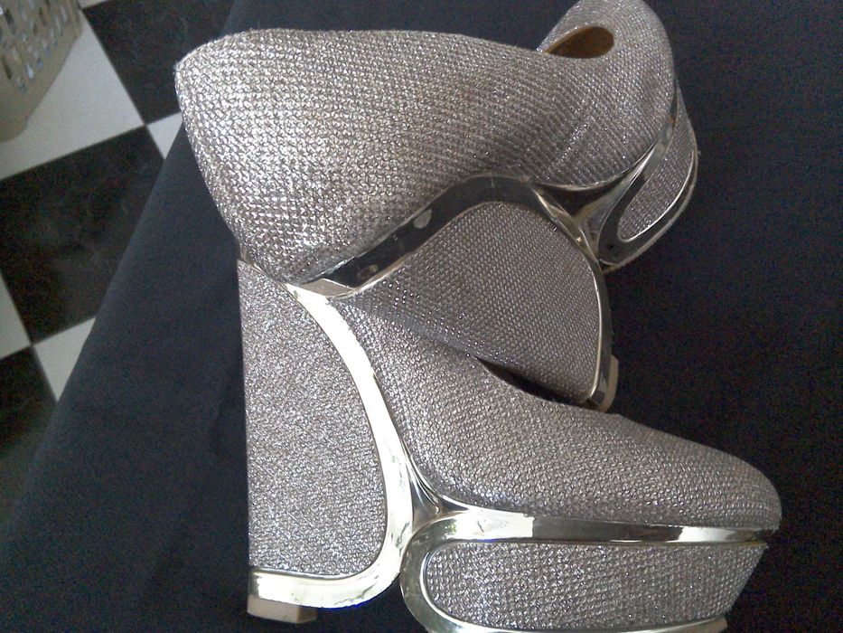 Pantofi platformă, seară  ocazie - Lucia - mărime 37-38  - toc 10 cm