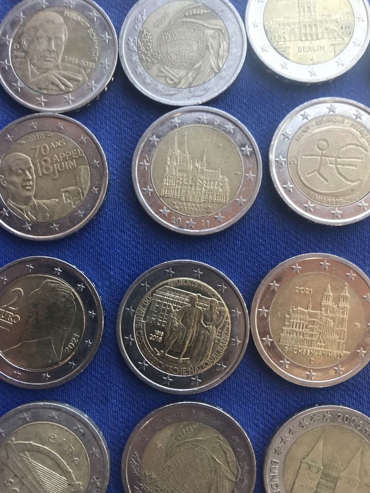 Monede 2 euro omagiale 46 buc