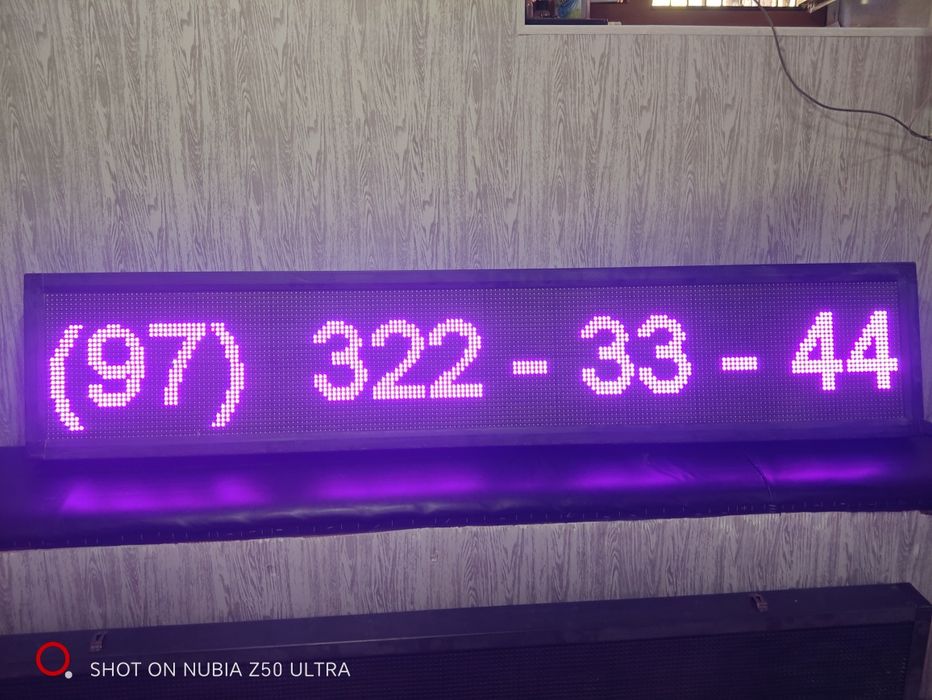 Бегущая строка led ekran sotiladi arzonga bervoraman 210$ kelishiladi
