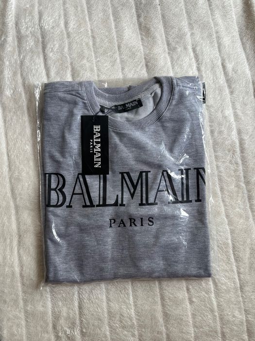Мъжка блуза с дълъг ръкав Balmain Paris с етикет 100% памук