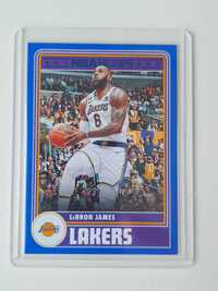 Panini NBA Hoops LeBron James Lakers blue parallel card