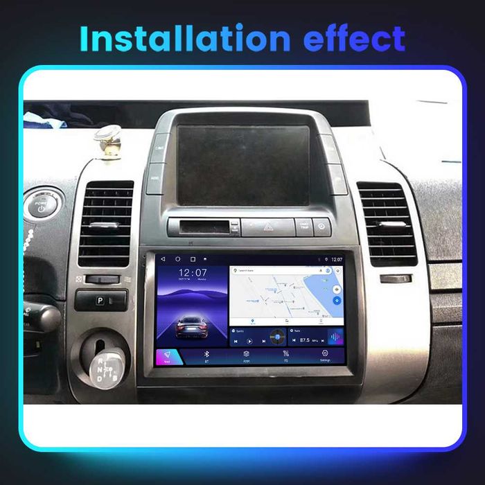 Navigatie Android 14 TOYOTA PRIUS 2003-2009 1/8 Gb Waze CarPlay CAMERA