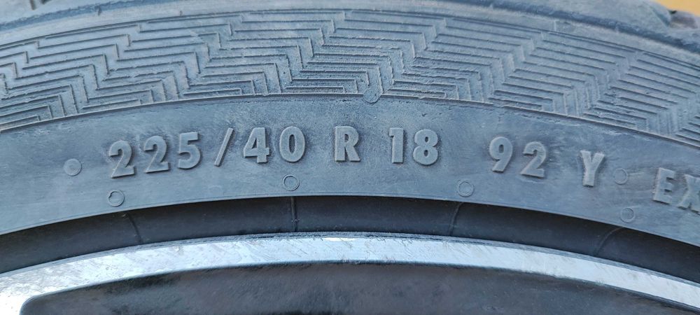 18 цола джанти 4 броя с летни гуми  225/40/18