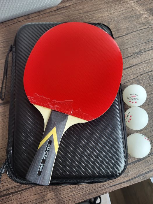 Set profi ping pong Reactor PRO husa mingi tenis de masa
