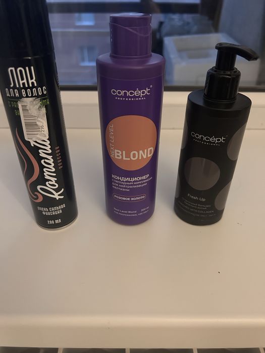 для волос:мусс, лак, оттеночные бальзамы