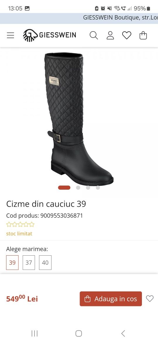 Cizme ploaie Giesswein