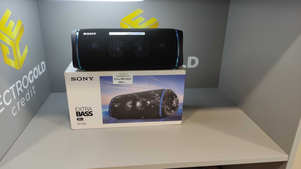 Boxa portabila Sony SRS-XB43 Extra Bass/Cutie/Incarcator ID323-AG2