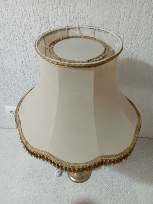 Комплект от две уникални много големи масивни бронзови лампи - лампа