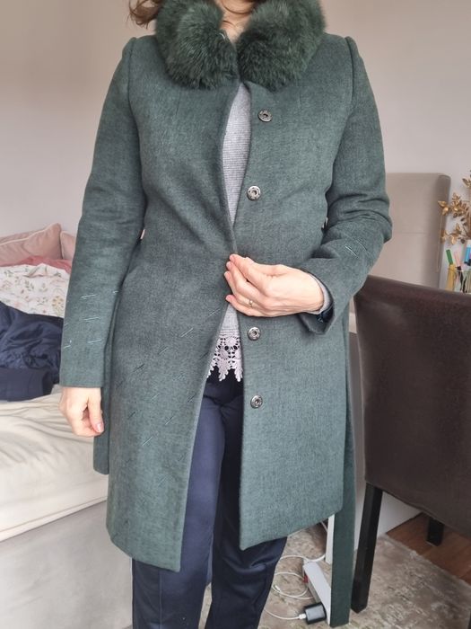 Palton casmir verde