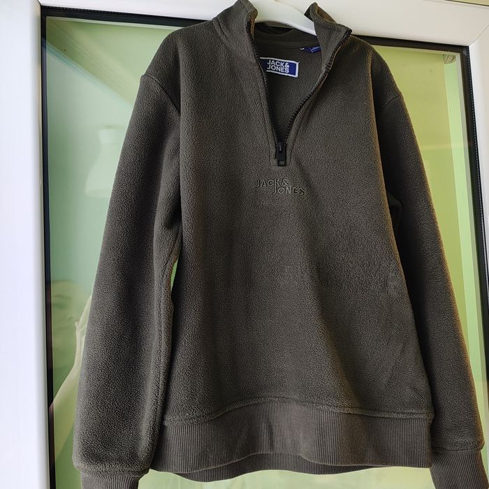 Bluza de molton jack jones măsură 140 verde pin
