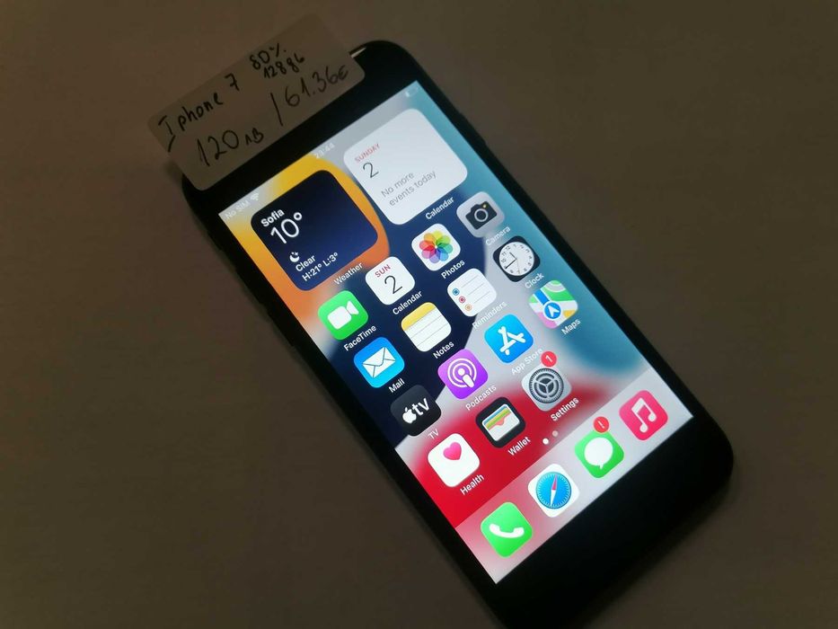 Мобилен телефон Iphone 7 80% 128GB