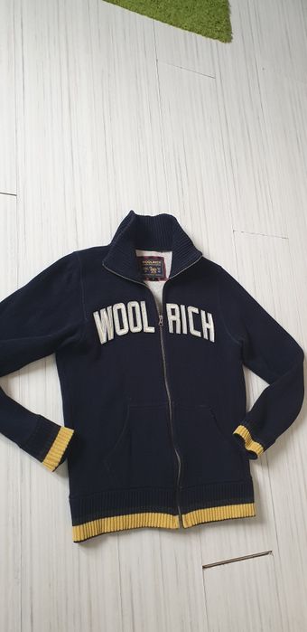 WOOLRICH Made in Italy Wool/Cotton Full Zip Mens  Size M  Цял Цип!
