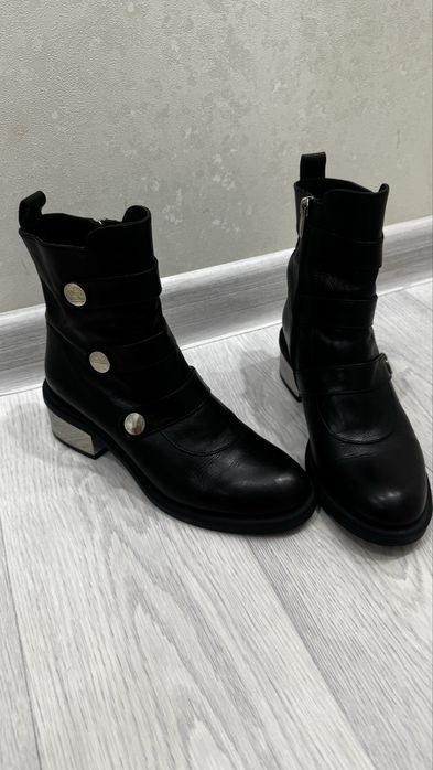 сапоги бавер кожанные