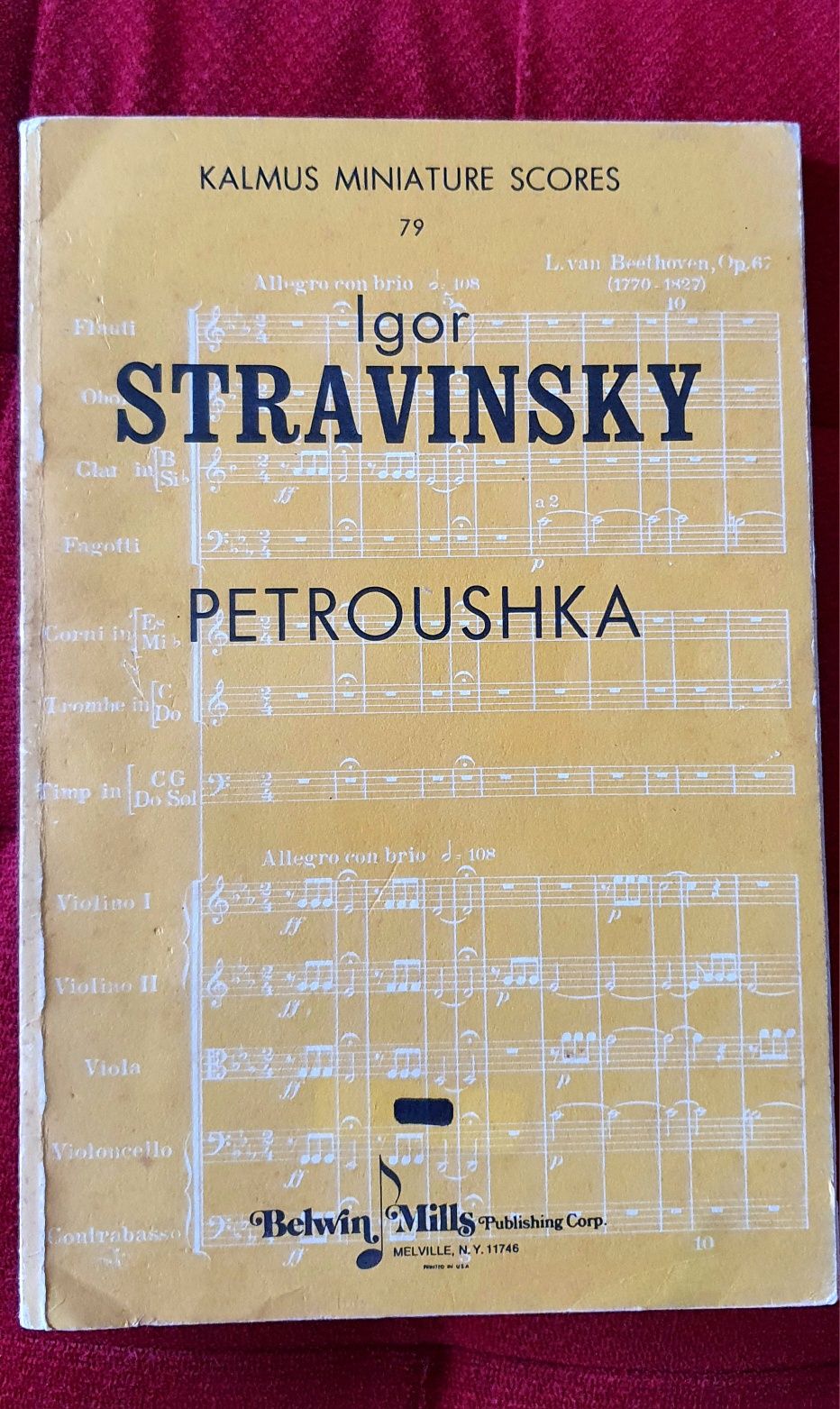 PETROUSHKA- de Igor STRAVINSKY (partitura generala)