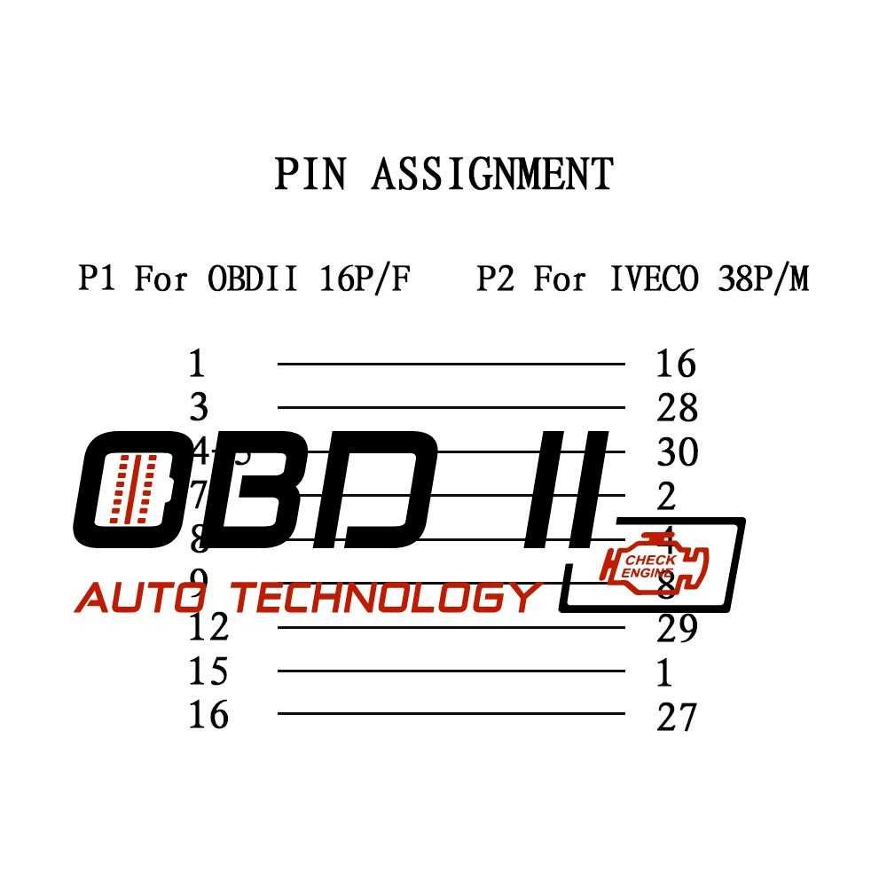 Кабел / Преходник / Адаптер за IVECO 38 Пина 38 Pin Ивеко Delphi