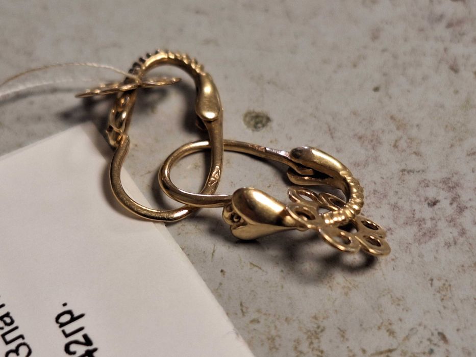 Златни обеци 1,42гр.14к