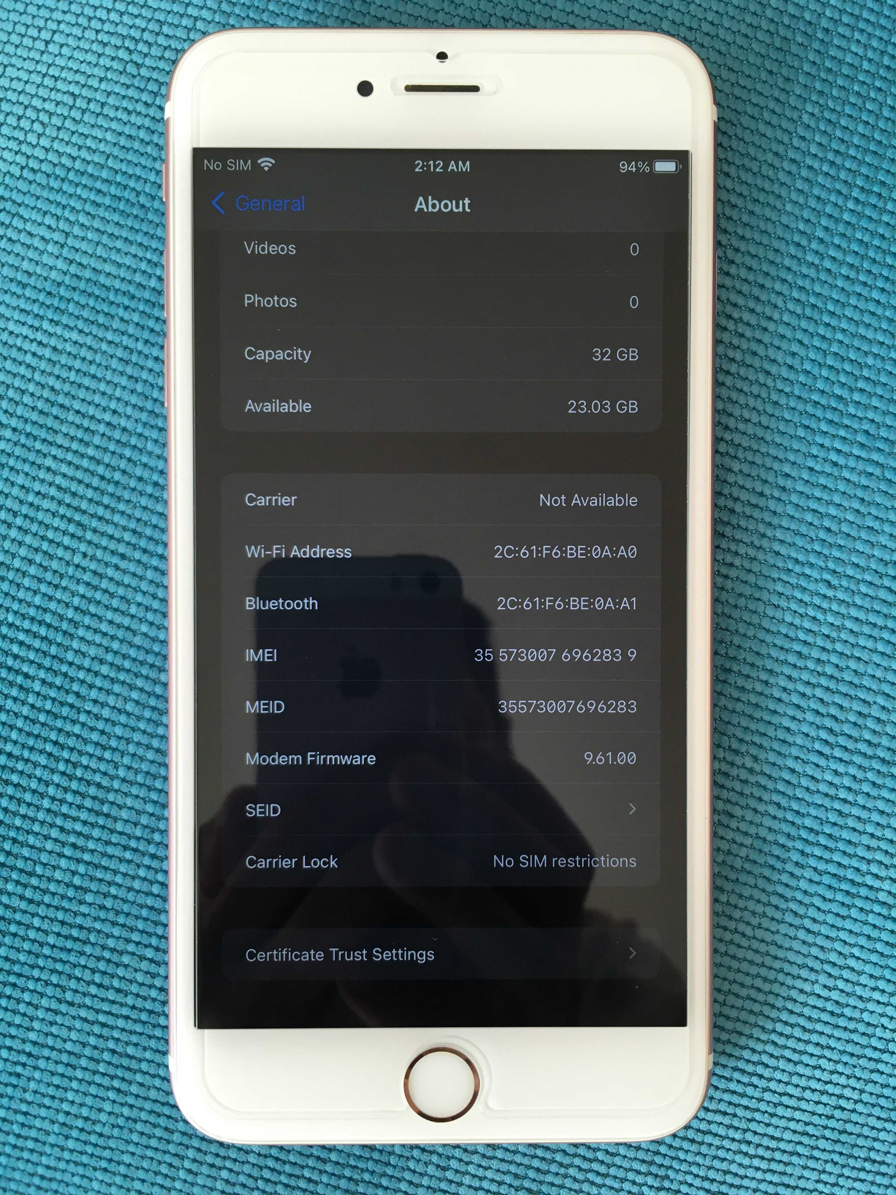 Като нов iPhone 6s+ Plus ROSE GOLD с чисто нова батерия 97% капацитет