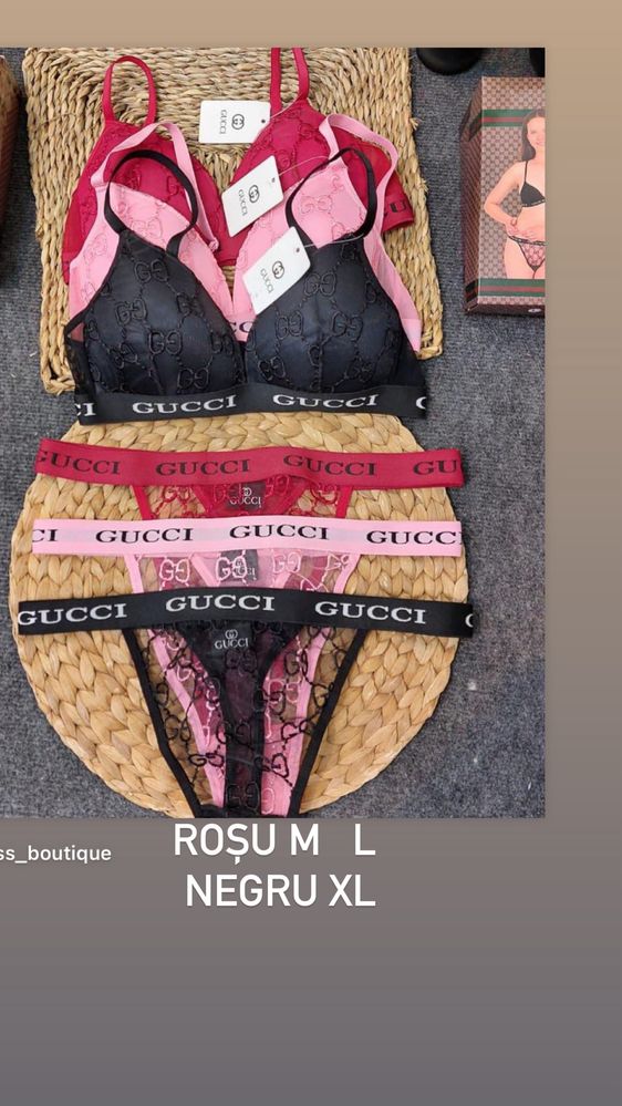 Lenjerie intima Gucci si Victoria secret