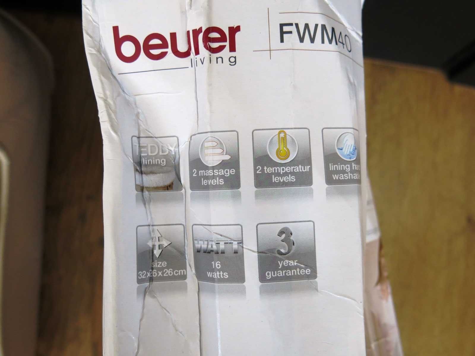 Beurer FWM40 Термоподложка с масажор за кракa