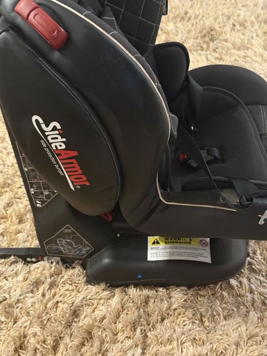 Scaun auto Lorelli, Isofix, Negru din piele, stare impecabila