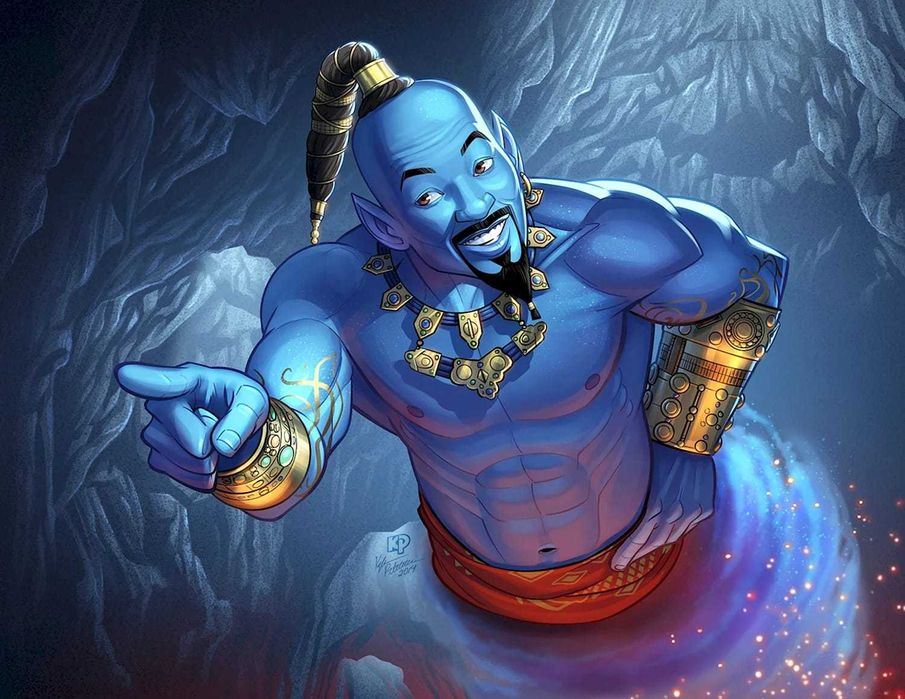 Masca Duhul din lampa Alladin