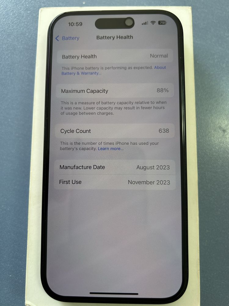 Iphone 15 два месеца гаранция