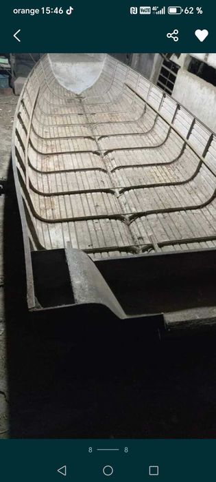 Barcă metalică din tablă de 3 mm