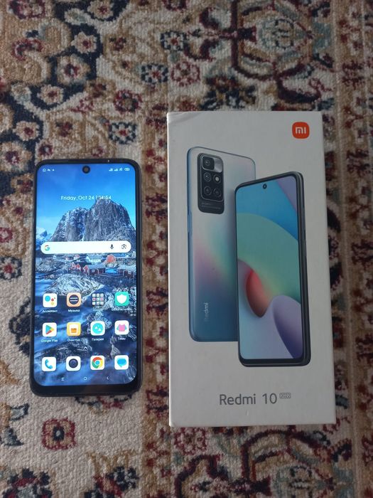 Продаю Redmi 10 2022 Carbon Gray 4GB RAM 128GB ROM в хорошем состоянии