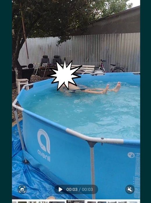 Piscina cadru metalic