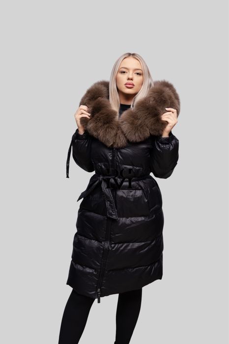 Geaca Lunga cu Blana Naturala